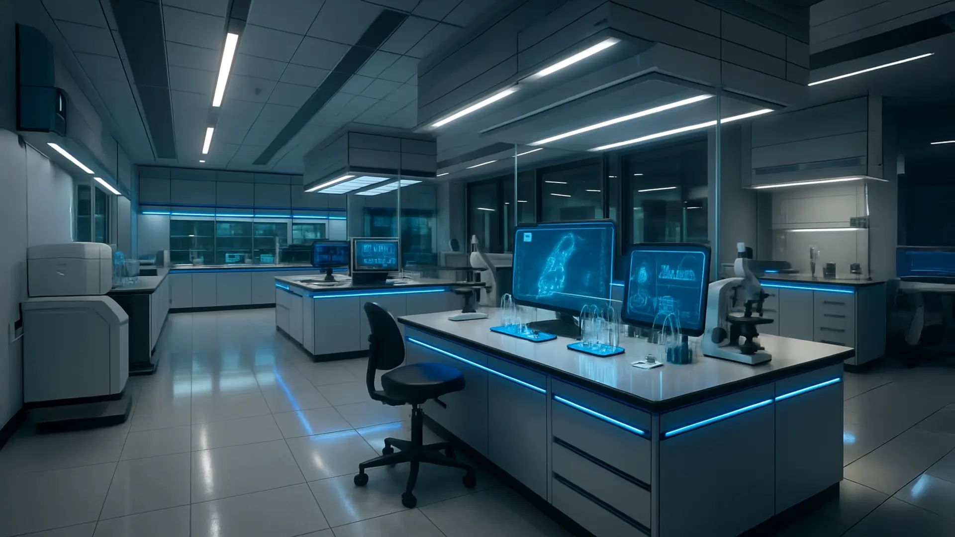Modern research laboratory facility